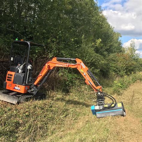 mini digger flail hire|hire flails for excavators.